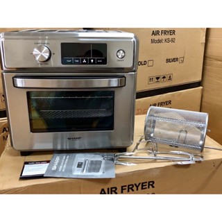 Lò nướng chiên không dầu SHARP 23L Bản tiếng việt Màn hình cảm ứng 16 Chức năng lập trình sẵn BH 12 Tháng