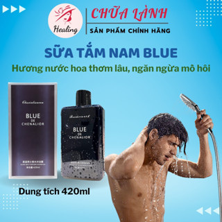 Sữa tắm nam hương nước hoa thơm lâu BLUE 420ml dưỡng ẩm ngăn ngừa đổ mồ hôi H11