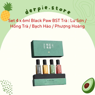 [ SET 4 mùi x 6ml ] Set nước hoa unisex trà Hắc Trảo / Black Paw EDP : Lư Sơn / Bạch Hào / Hồng Trà / Phượng Hoàng
