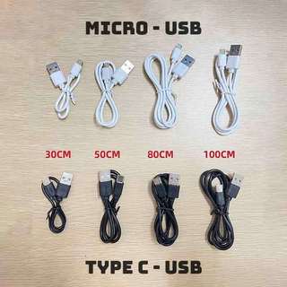Dây cáp sạc nhanh Androi Micro - Usb 2A (30cm-50cm-100cm)