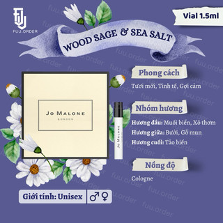 Vial/ Mẫu thử nước hoa Jo Malone - 1.5ml