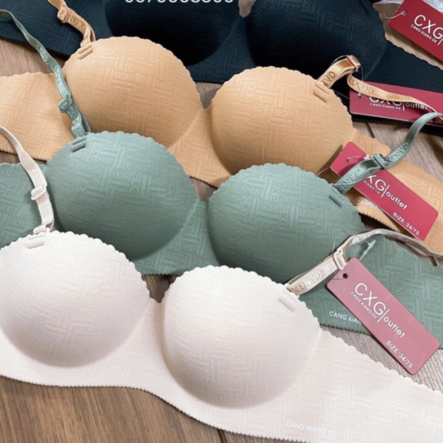 [ĐẶT HÀNG TĂNG SIZE] Áo ngực ko gọng quả ngang siêu nâng siêu đẩy A32