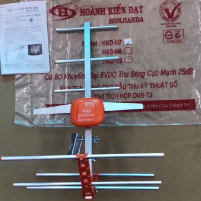 Anten Dvbt2 HKĐ H7 có khuếch đại