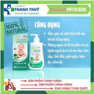 PHYTOBEBE [Chai 100-250ml] DUNG DỊCH TẮM RÔM SẢY EM BÉ