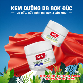 Kem dưỡng da AOK Đức, combo dưỡng da dành cho da dầu, da mụn, da hỗn hợp và xỉn màu, nhiều tạp chất