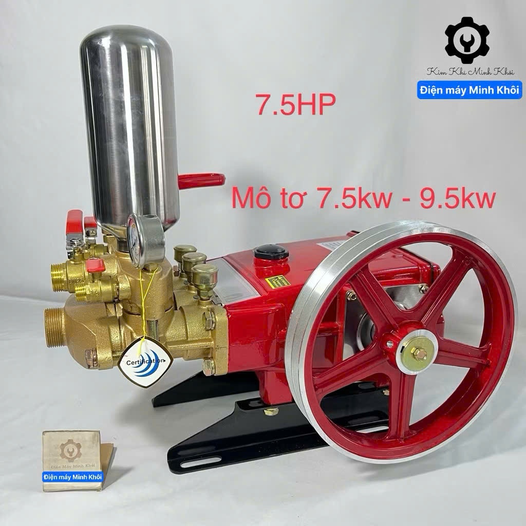   Ty 38MM  Đầu bơm máy rửa xe áp lực cao 7.5HP - 10HP TD120| Đầu máy cao áp dây đai| Đầu nén xịt rửa xe phun thuốc sâu 