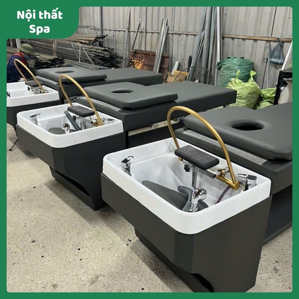 Giường gội đầu dưỡng sinh 3in1, giường massage gội đầu cao cấp mẫu mới nhất, vừa gội đầu, massage vừ