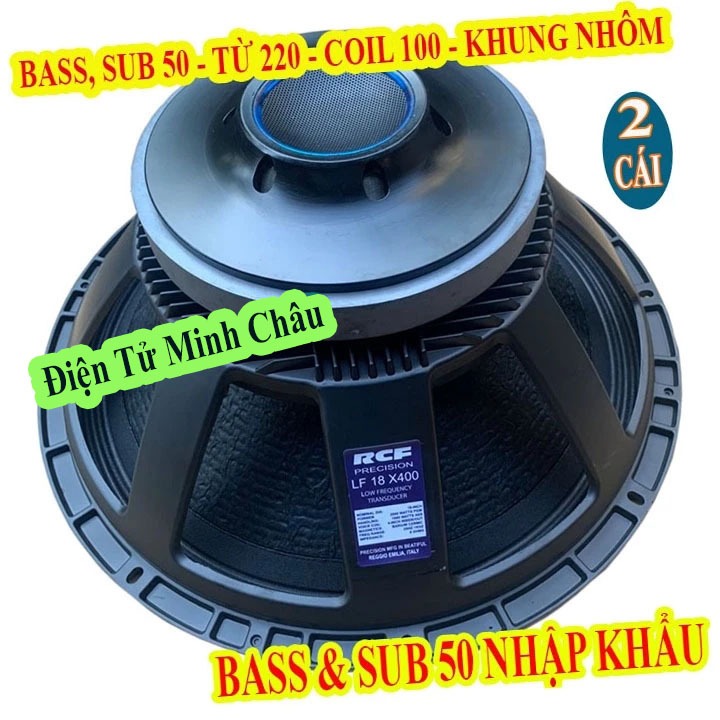 CẶP LOA BASS & SUB 50 RCF TỪ 220 COIL 100 NHẬP KHẨU CHINA - LOA BASS 5 TẤC - GIÁ 2 LOA