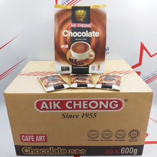 Thức uống Socola (Chocolate) Aik Cheong bịch 600g (15 gói nhỏ 40g)