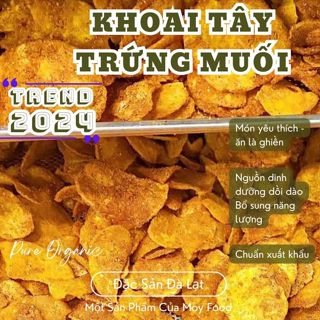 Khoai Tây Trứng Muối 200gr, Giòn tan [Free ship + Voucher xtra] - Đặc Sản Đà Lạt. Moyfood