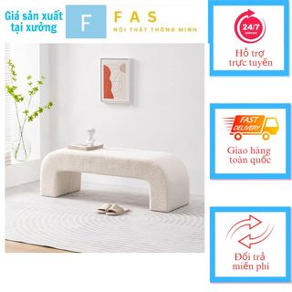 Ghế chờ, ghế băng dài sofa vải sần cao cấp ngồi chờ cửa hàng spa dài 1m hiệu FAS68