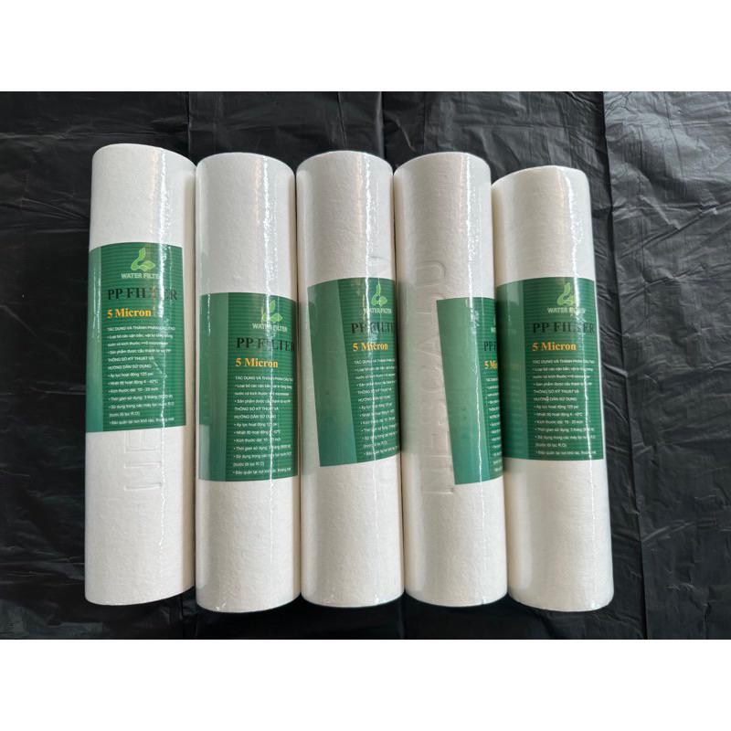 Combo 10 lõi lọc nước NESCA 5U 10inch , lõi lọc nước số 1, dạng không bịt. dùng cho tất cả các loại máy lọc nước RO