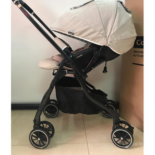 Xe đẩy New 100% Combi Mechacal Handy auto 4cas nhật bản cho bé từ 0-36m: đệm điều hòa, bánh xoay tự động BH 2 năm
