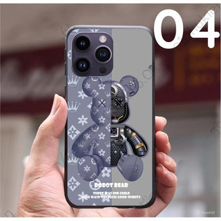 Ốp lưng iphone 14 14+ (plus) / 14 pro / 14 promax (14 pro max) mặt lưng ép kính chống bể hình gấu nhiều mẫu đẹp