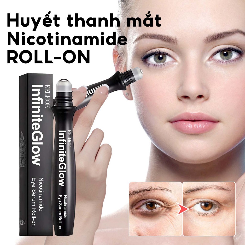 Kem dưỡng mắt EELHOE Niacinamide giảm quầng thâm nếp nhăn cấp ẩm dưỡng da quanh mắt và phục hồi da