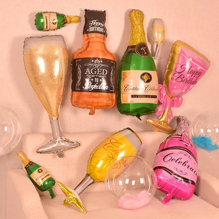 Bóng Ly Chai Champagne trang trí sinh nhật, party