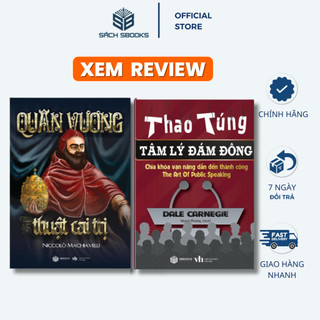 Sách - Combo 2 Cuốn: Quân Vương + Thao Túng Tâm Lý Đám Đông - SBOOKS chính hãng