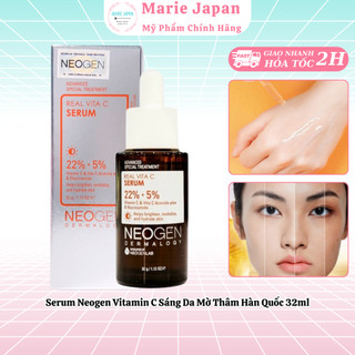  Serum Neogen Dermalogy Vitamin C 22% Sap + 5% Niacinamide Real Vita C Sáng Da Mờ Thâm Hàn Quốc 32ml 