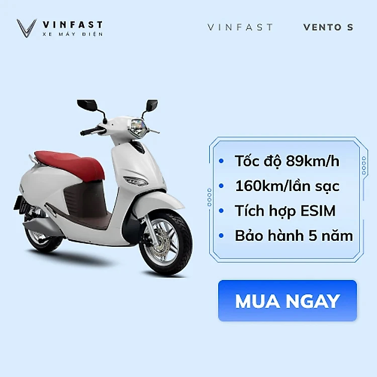 Xe máy điện VinFast Vento S ( Thuê Pin )