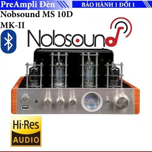 Pre Amply đèn Nobsound MS10D - MKII tích hợp Bluetooth và cổng USB - Chất âm chi tiết và sắc nét