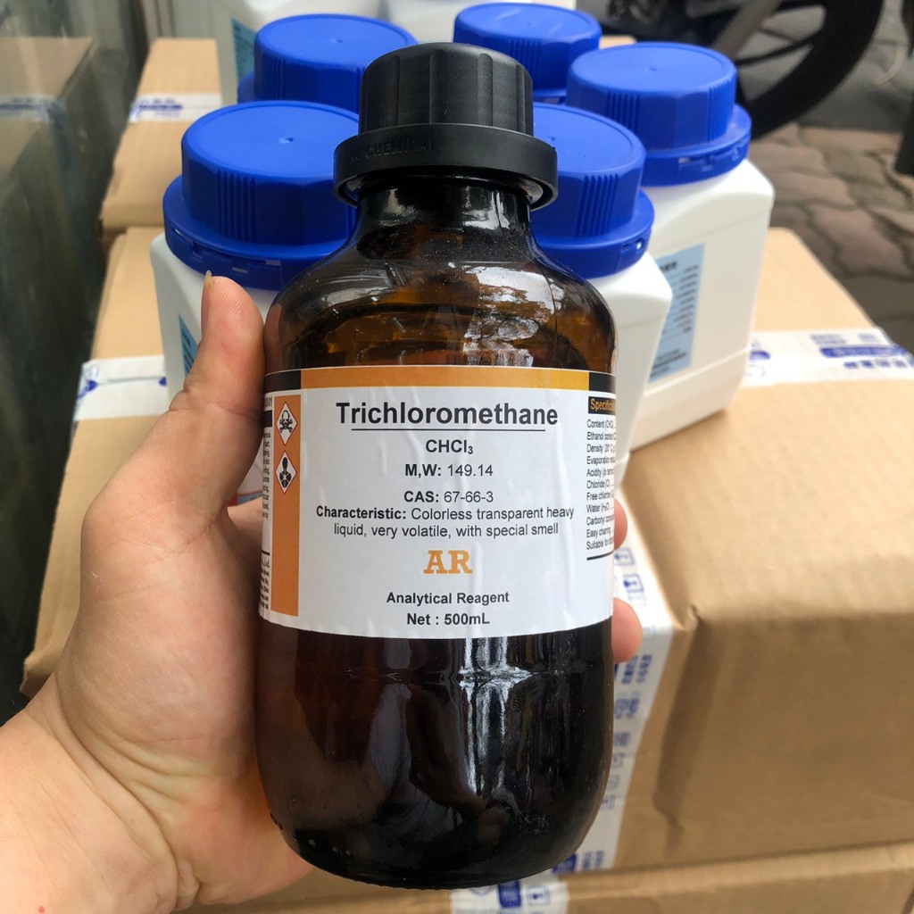 CHCl3 - Trichloromethane 500ml dùng trong thí nghiệm (chính hãng, date mới)