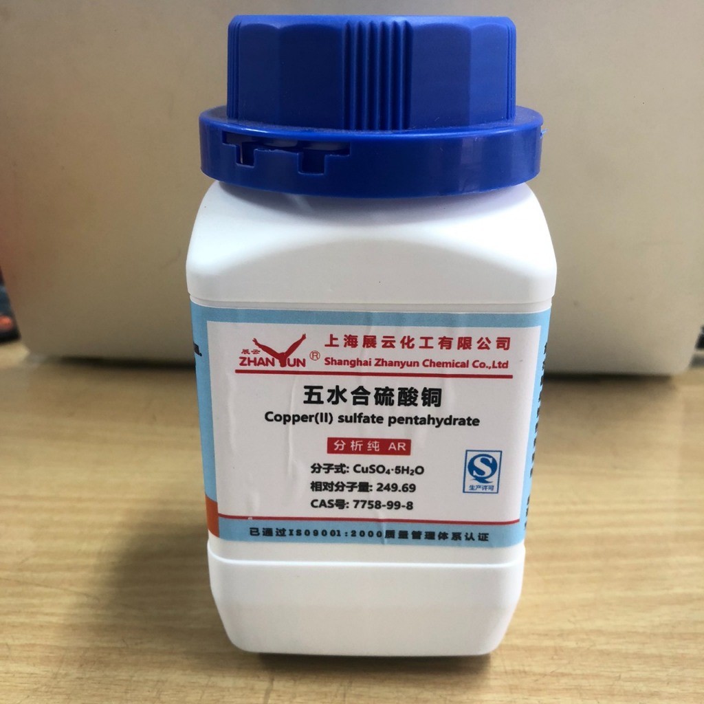 CuSO4.5H20 - Copper(II) Sulfate Pentahydrate dùng trong thí nghiệm 500g