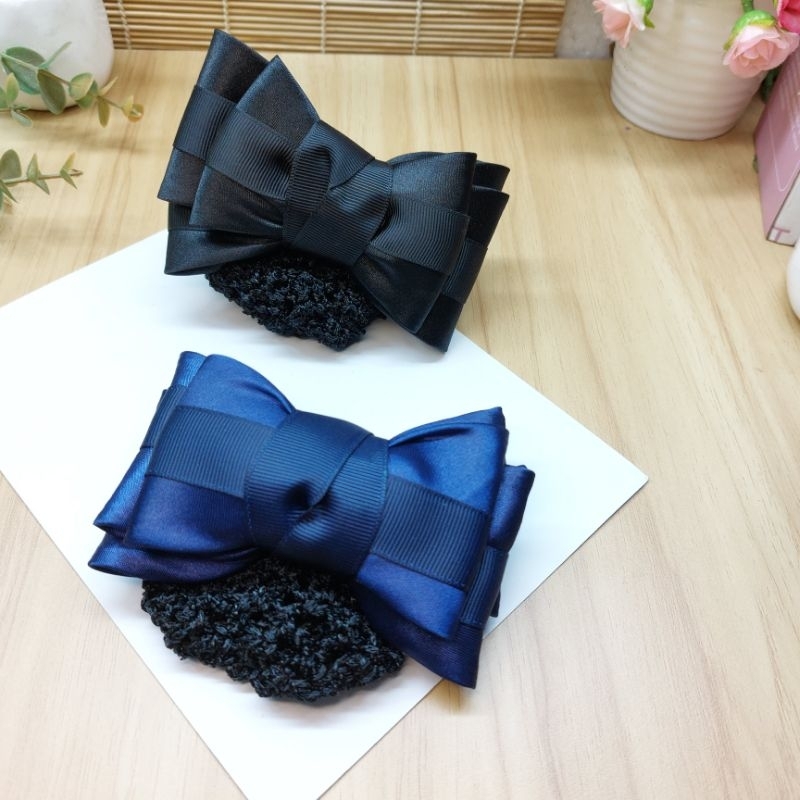 Kẹp tóc lưới nơ 3 tầng, Kẹp Búi Lưới