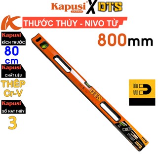  Thước thủy đế từ 80cm Kapusi chính hãng | Thước nivo có nam châm thép CR-V siêu bền chính xác tuyệt đối livo cân bằng 