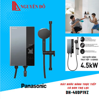 Máy nước nóng Panasonic trực tiếp có bơm trợ lực DH-4UDP1VZ, màu đen xanh hiện đại TỔNG KHO ĐIỆN NGUYỄN ĐÔ
