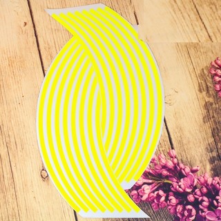 Bộ tem dán viền mâm, decal dán vành mâm phản quang, dán chỉ mâm xe máy, ô tô, xe điện ,size mâm 17-18 INCH