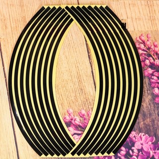 Bộ tem dán viền mâm, decal dán vành mâm phản quang, dán chỉ mâm xe máy, ô tô, xe điện ,size mâm 17-18 INCH