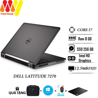  Laptop Dell 7270 màn hình 12.5 FullHD siêu mỏng nhẹ Core i7 Ram 8gb ổ cứng SSD 256gb máy tính xách tay zin lướt 99% 