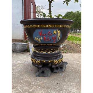 Khuôn chậu tròn 60 nhựa ABS – Hoa văn tùy chọn, xuất xứ Việt Nam