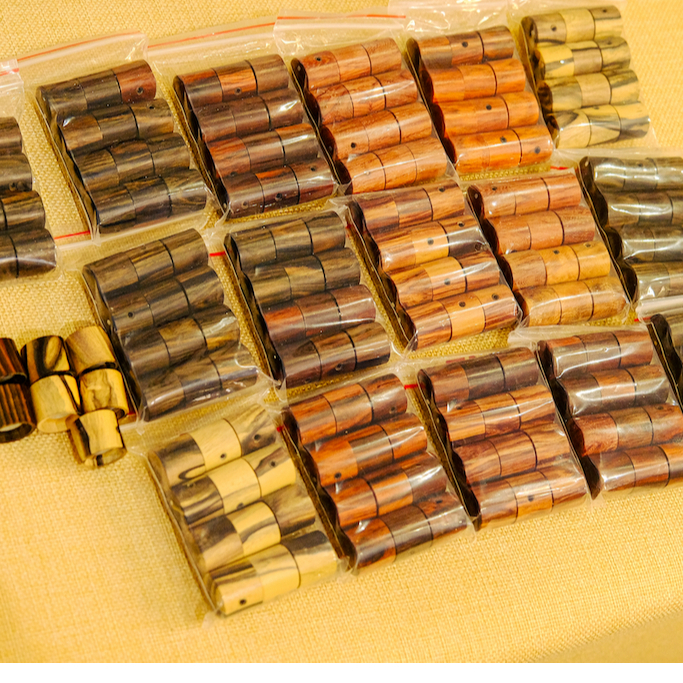 Núm Gỗ KNOB Guitar Handmade DOSAGO Gỗ Mun Hoa, Nu, Trắc Đỏ, Cẩm Chỉ, Hương Đá - Guitar Panda