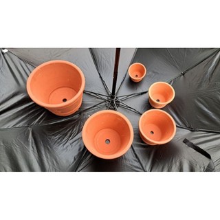 Chậu đất nung - Combo 5 chậu dây nho (5 kích thước)