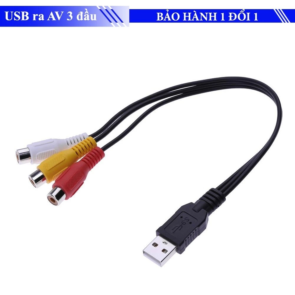 Dây cáp chia USB - AV 3 đầu