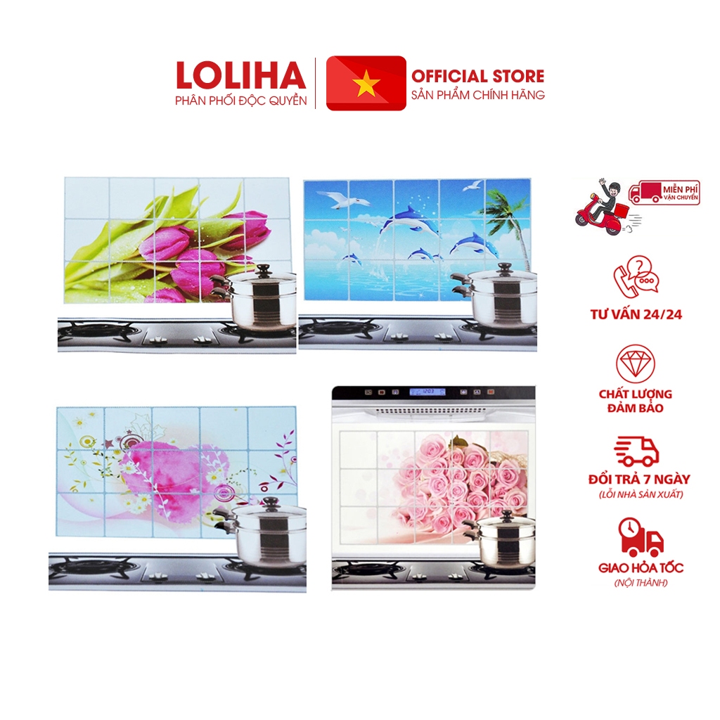 🛑FREESHIP🛑 Combo 5 Decal dán tường nhà bếp 3d