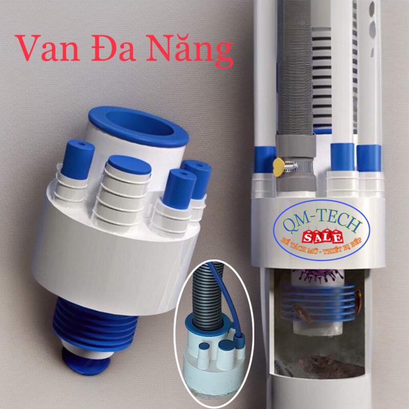 [VAN ĐA NĂNG] NGĂN MÙI, CÔN TRÙNG, KHỚP NỐI ỐNG THOÁT, lắp chậu rửa bát, tích hợp tất cả mọi thiết bị khu rửa bát