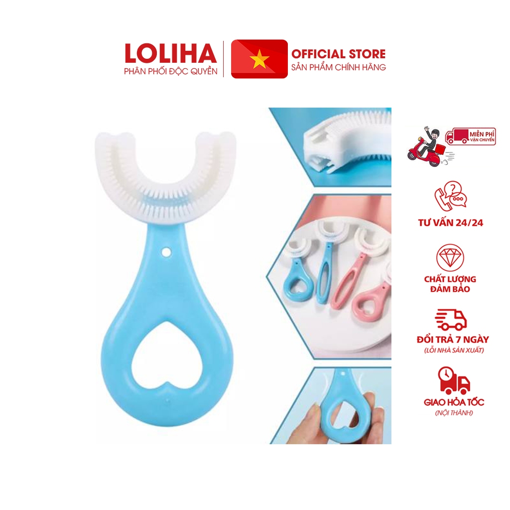 ⛔FREESHIPXTRA+⛔ Bàn chải đánh răng trẻ em (MẪU CHỮ U)