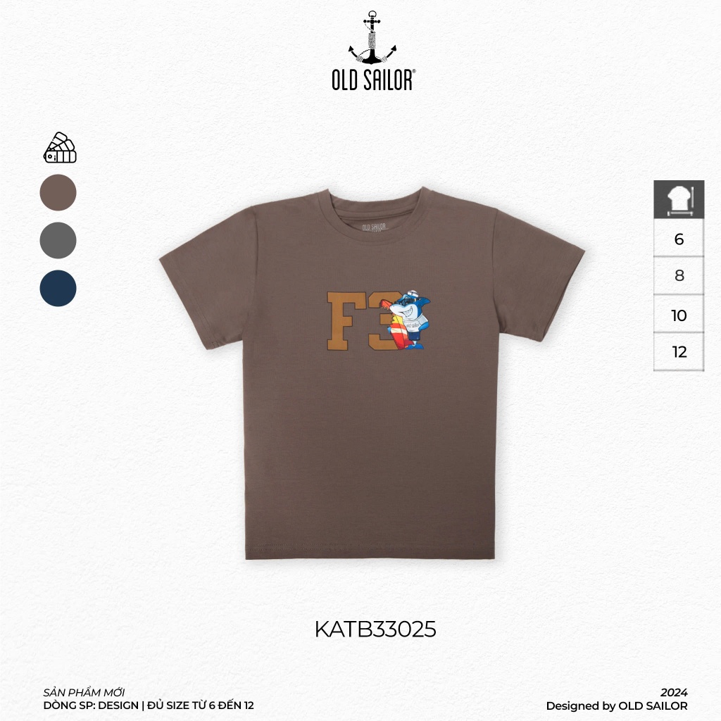 Áo Thun Trẻ Em Shark Agent Old Sailor - 33025