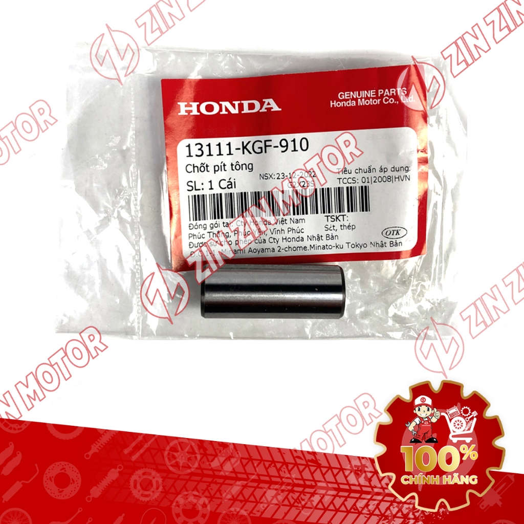 Ắc piston Click Vario 150 eSP K59 Vario 150 eSP K59J 13111-KGF-910 chính hãng Thailand