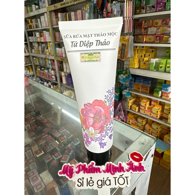 sữa rửa mặt thảo mộc tứ diệp thảo 120gr (chuẩn cty)