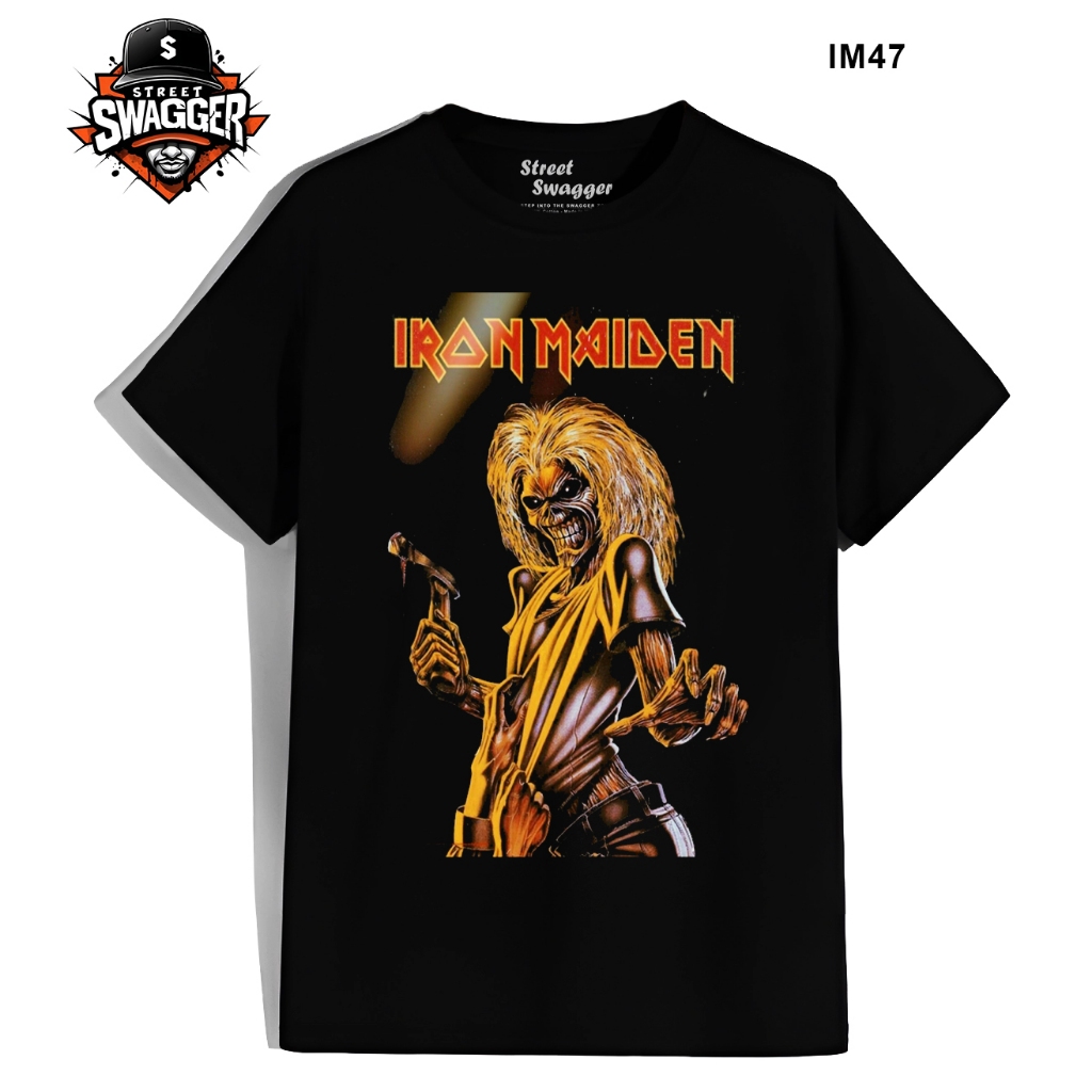 Áo thun Unisex Iron Maiden, áo phông ban nhạc Rock Unisex Brand US Street Swagger IM47