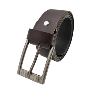 [140cm] Thắt lưng nam cao cấp da PU DHM-164 | Đầu khóa kim màu trắng bạc | Bảo hành 12 tháng