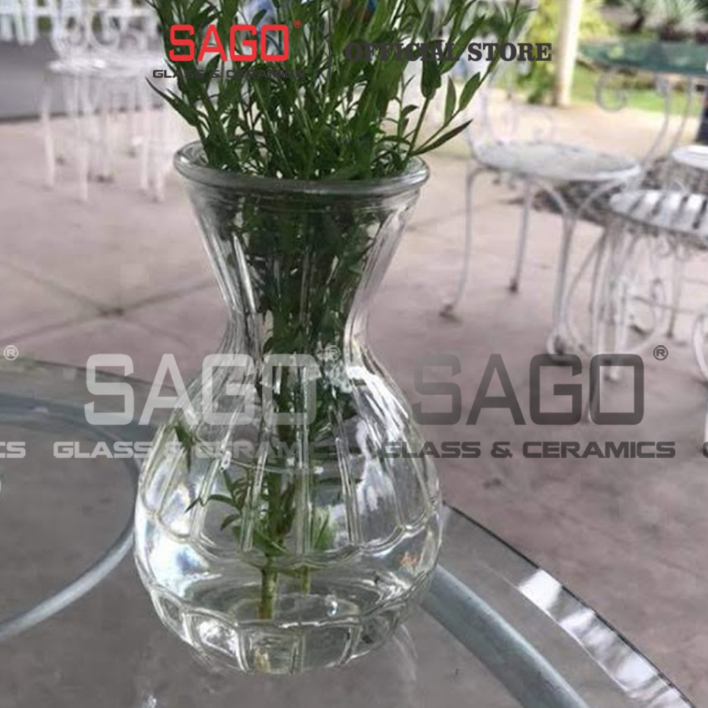 Bình Hoa Thủy Tinh Loe Vân 300ml