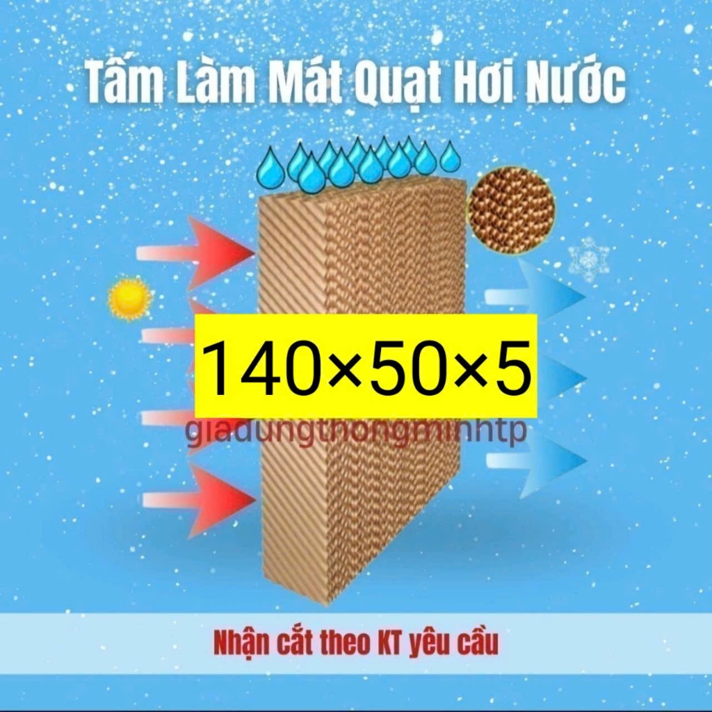 Tấm làm mát quạt điều hòa - tấm cooling Pad KT 140×50×5