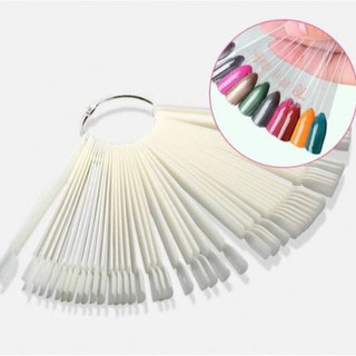 Móng que mẫu phom vuông nhọn tập sơn vẽ móng chuyên dụng set 50 que đủ 2 màu trong đục