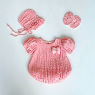 Bodysuit cho bé gái sơ sinh kèm turban chất liệu siêu mềm mát ⚡FREESHIP⚡ Set body cho bé gái xinh xắn làm quà đầy tháng