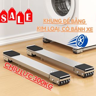 Chân đế tủ lạnh máy giặt đa năng chịu lực tới 300kg có bánh xe và điều chỉnh kích cỡ dài ngắn tùy ý