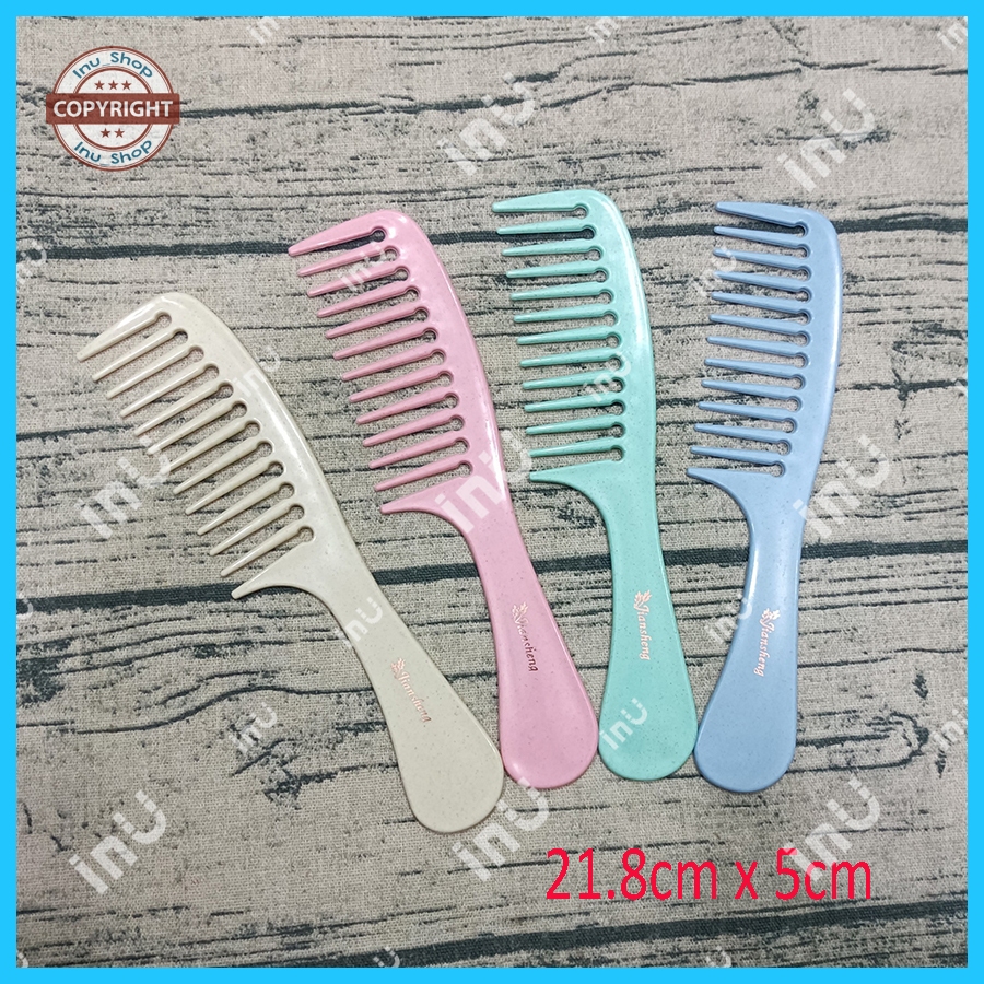 HCM - Lược lúa mì thiên nhiên răng thưa 21.8cm